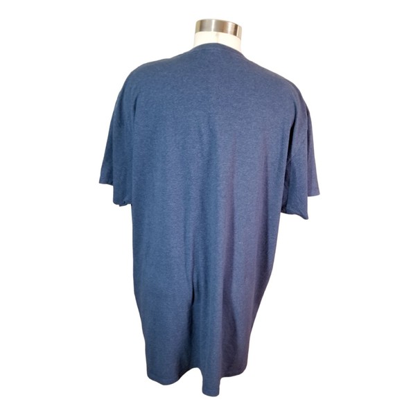 Superman Distressed Tee T Shirt Graphic Logo Short Sleeves Red Yellow Gray XXL - Picture 3 of 3